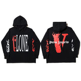 Vlone Hoodie Sweater Men'S Large V Coat Women'S Hooded