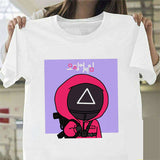Squid Game Costume round Six Pattern Printed Short-Sleeved T-shirt