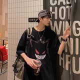 Men T-Shirts Loose Half-Length Sleeve Versatile