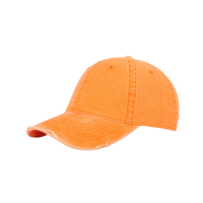 Ball Caps Hat Women's Summer Washed Peaked Cap