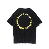 Vlone T Shirt Spring/Summer Men'S Special Short Sleeve Vlone Multicolor Letter Circle