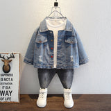Toddler Boys Jackets Boys' Denim Jacket Spring and Autumn