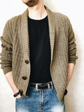 Men's Jackets Fall Men's Cardigan Sweater Long Sleeve