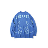 Man Fall Outfits Knitted Top Retro Easy Matching Casual round Neck Sweater for Men and Women