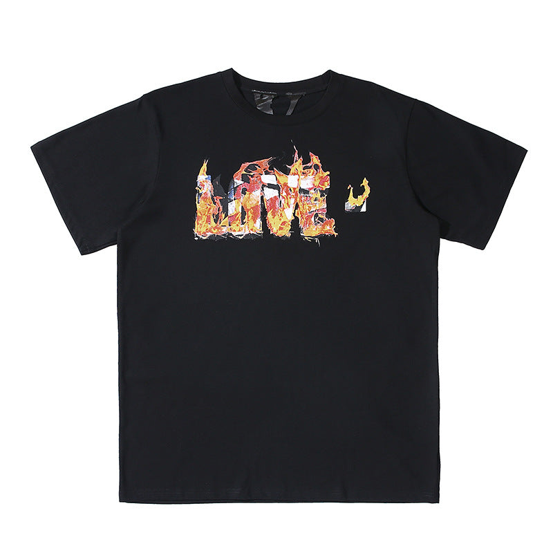 Vlone Snake T Shirt Men'S And Women'S Loose Short-Sleeved T-Shirt