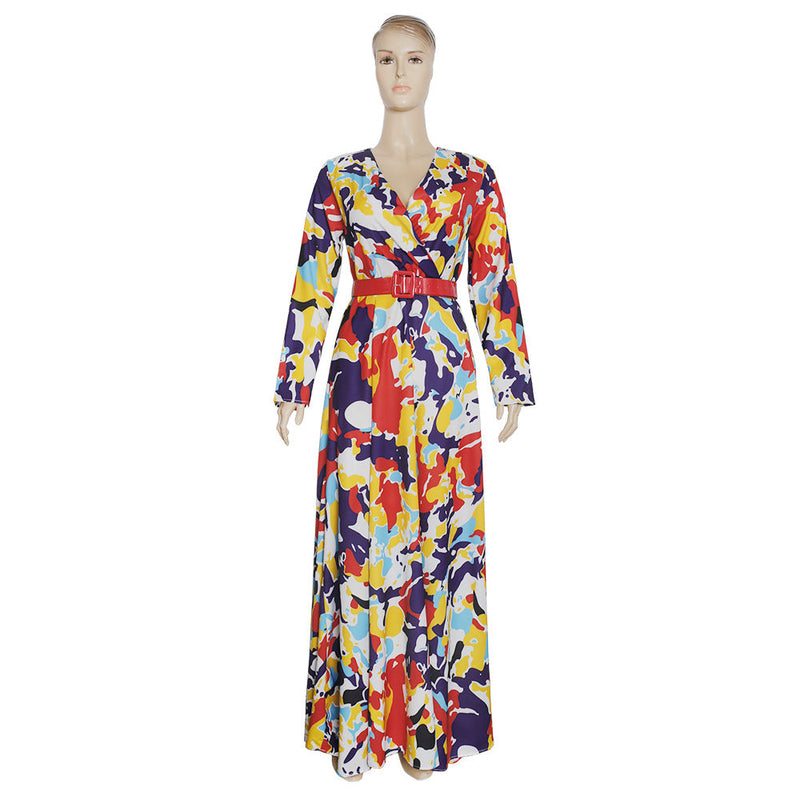 Dress Waist-Tight Vacation Dress African Dashiki Ankara Styles Dress