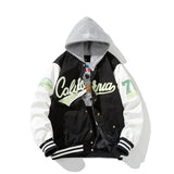 Varsity Jacket Flight Suit Colorblock Hood Baseball Uniform