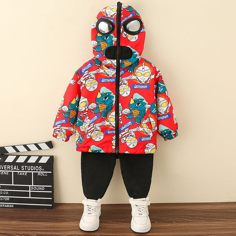 Toddler Boys Jackets Boys' Autumn Hooded Coat