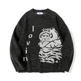 Men Sweater Cartoon Jacquard Sweater Men Fashion Brands round Neck Sweater Pullover
