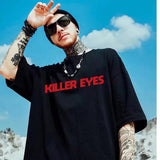 Men T-Shirts Loose Printed round Neck Half Sleeve