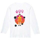 Squid Game Costume Printed Men's and Women's Long Sleeves T-shirt