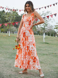 Nine Britton Dress Spaghetti-Strap Floral Print Swing Cake Dress