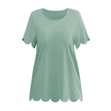 Coachella Music Festival Outfits Fashion Women's Wear round Neck Pullover Loose Short Sleeve T-shirt Casual Top