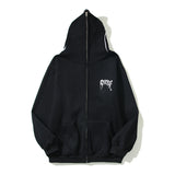 Kanye West Sunday Service Hoodie Embroidery Zipper Cardigan Sweater Men'S And Women'S Same Loose