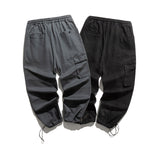 Man Fall Outfis Autumn Vintage Distressed Cargo Jogger Pants Men's Loose Multi-Pocket Slacks