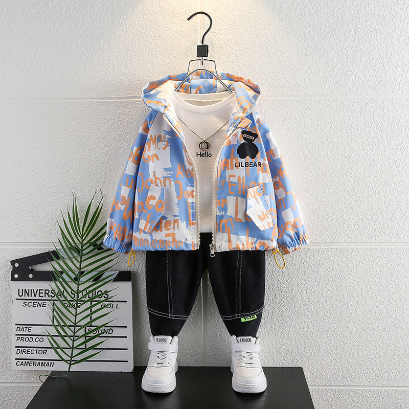 Toddler Boys Jackets Children's Clothing Boy Hooded Coat Spring and Autumn