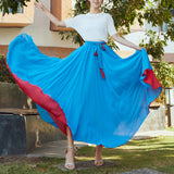 MIDI Mauve Skirt Summer Chiffon Half-Length Dress Beach Vacation