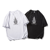 Men T Shitrs Pattern Printing Casual