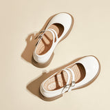 Mary Jane Shoes Leather Shoes Pumps