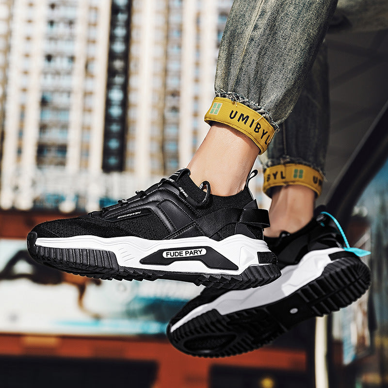 Men's Sneaks & Athletic Jogging Shoes Spring Breathable Net Cloth Casual Shoes Trendy Men's Sneakers