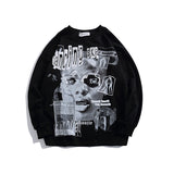 Crew Neck Sweatshirts Men's Autumn Loose Couple Casual Pullover