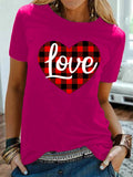 Valentine's Day T Shirt Men's Short-Sleeved European and American Top T-shirt