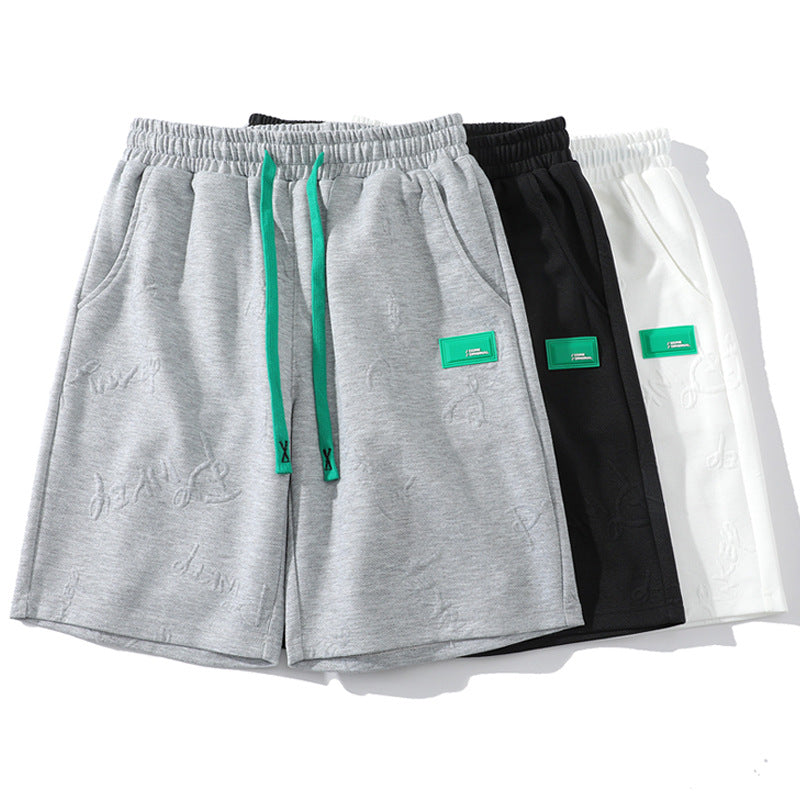 Mens White Shorts Men's Summer Casual Loose Track Pants