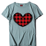 Valentine's Day T Shirts Couples Printed Women's T-shirt Loose T-shirt