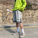 Men White Shorts Casual Fashion Men and Women Loose