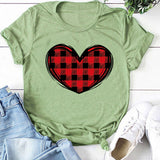Valentine's Day T Shirts Couples Printed Women's T-shirt Loose T-shirt