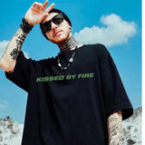 Men T-Shirts Printed Loose Half Sleeve