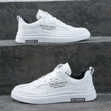 Flat Shoes Summer Microfiber White Shoe Skateboard Shoes Men 'S Fashion Casual Shoes