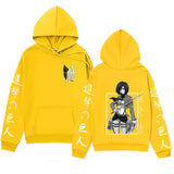 Anime Hoddies Three-Piece Ackerman Printed Hoodie Autumn and Winter Coat