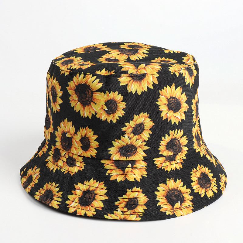 Bucket Hat Fishing Cap Cotton Print Fisherman Hat Fashion Sun Shade Bucket Hat