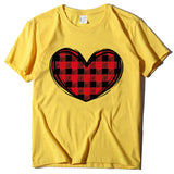 Valentine's Day T Shirts Couples Printed Women's T-shirt Loose T-shirt
