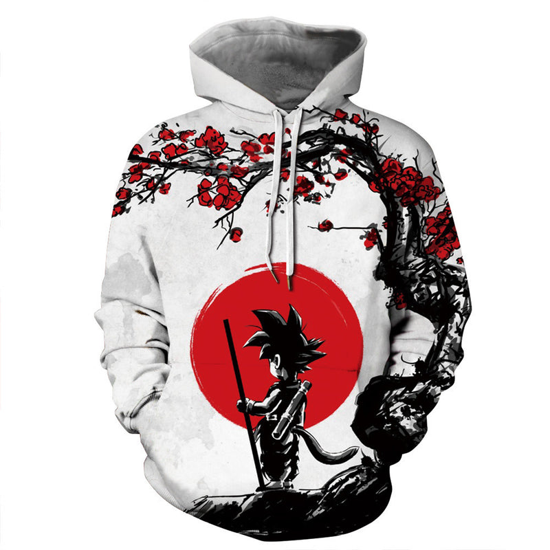 Anime Hoddies 3D Digital Printing Dragon Ball Wukong Series Sweater