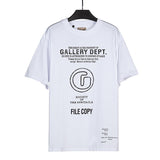 Gallery Dept T Shitrs Summer Los Angeles Letter Short Sleeved T-shirt