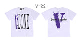 Vlone T Shirt Short Sleeve Couple Loose T-Shirt