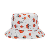 Mushroom Hat Spring and Summer Hat Female Cute Mushroom Pattern Hat Sun-Proof Basin Hat Outdoor Leisure