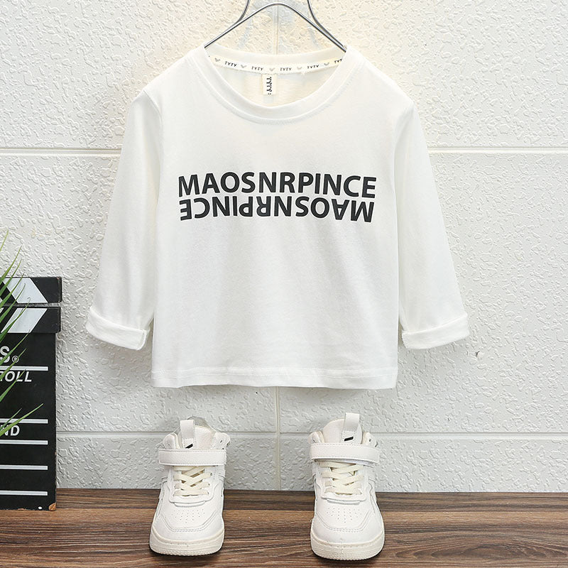 Toddler Boys Sweater Autumn Long Sleeve T-shirt Spring Leisure Loose