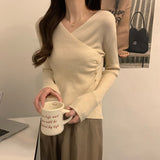 Gloria Vanderbilt V-neck Sweater Women Slim Fit Inner Wear Knitted