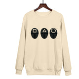 Squid Game Costume round Six Printed Crew Neck Sweatshirt