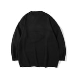 Men Sweater Towel Embroidery Love Sweater Men Street Tide Brand Loose Round Neck Sweater
