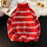 Men 'S Jackets Autumn And Winter Striped Sweater Men 'S Loose