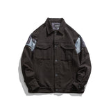 Man Fall Outfis Autumn Clothes Creative Stitching Casual Workwear Jacket Loose Street Hip Hop Top