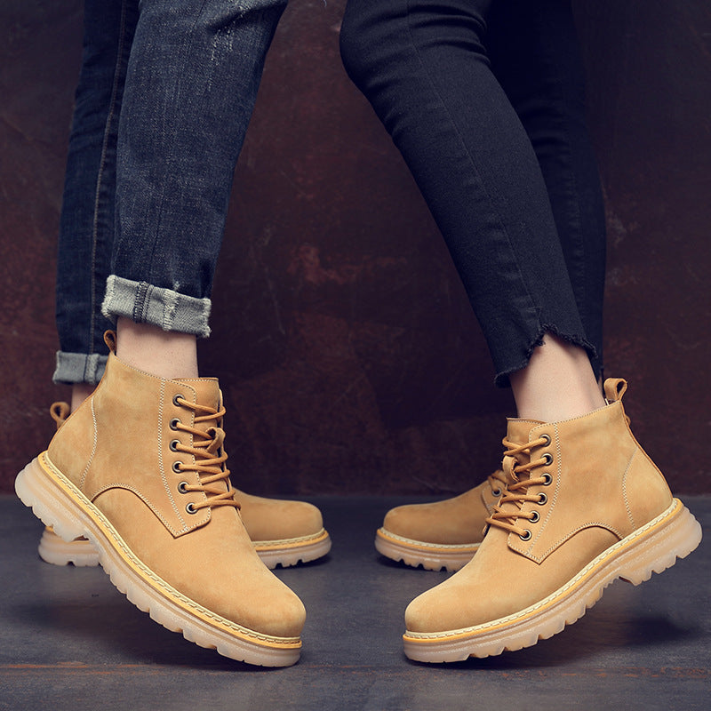 Men's Boots Work Boot Men Casual Hiking Boots Men's Shoes Fall Winter Fashion Tooling Retro