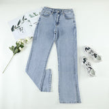 Gloria Vanderbilt Jeans Mid-Rise Straight-Leg Pants Solid Color