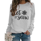 Yes I M Cold Sweatshirts Let It Snow Printed Sports Sweater