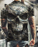 Skull T Shirt 3D Personalized Printing Fashion Boy's Short Sleeve T-shirt