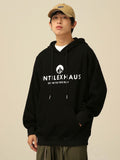 Men Sweatshirts Loose Spring and Autumn Letter Printing Heavy Fabric
